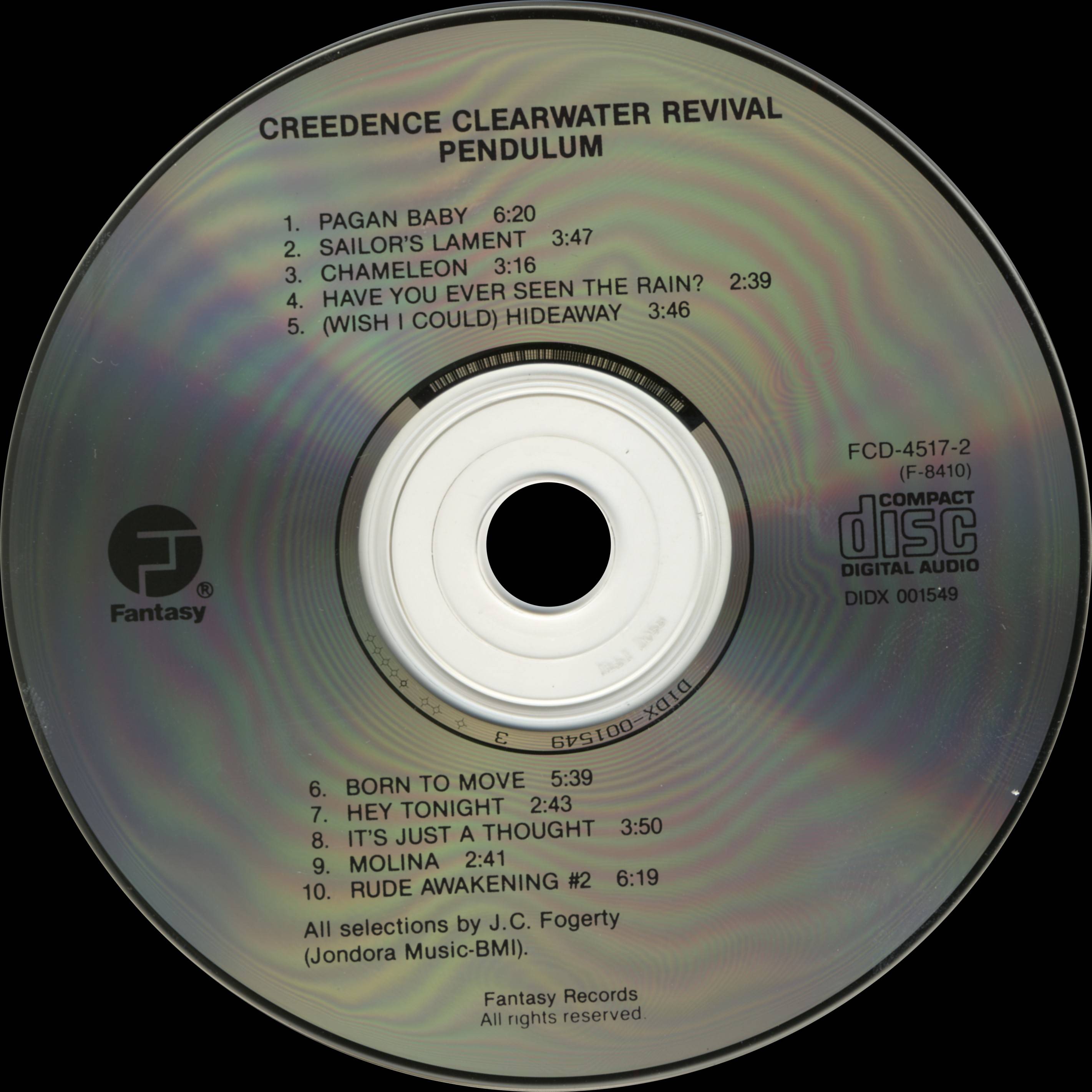 Creedence Clearwater Revival Pendulum : CD US